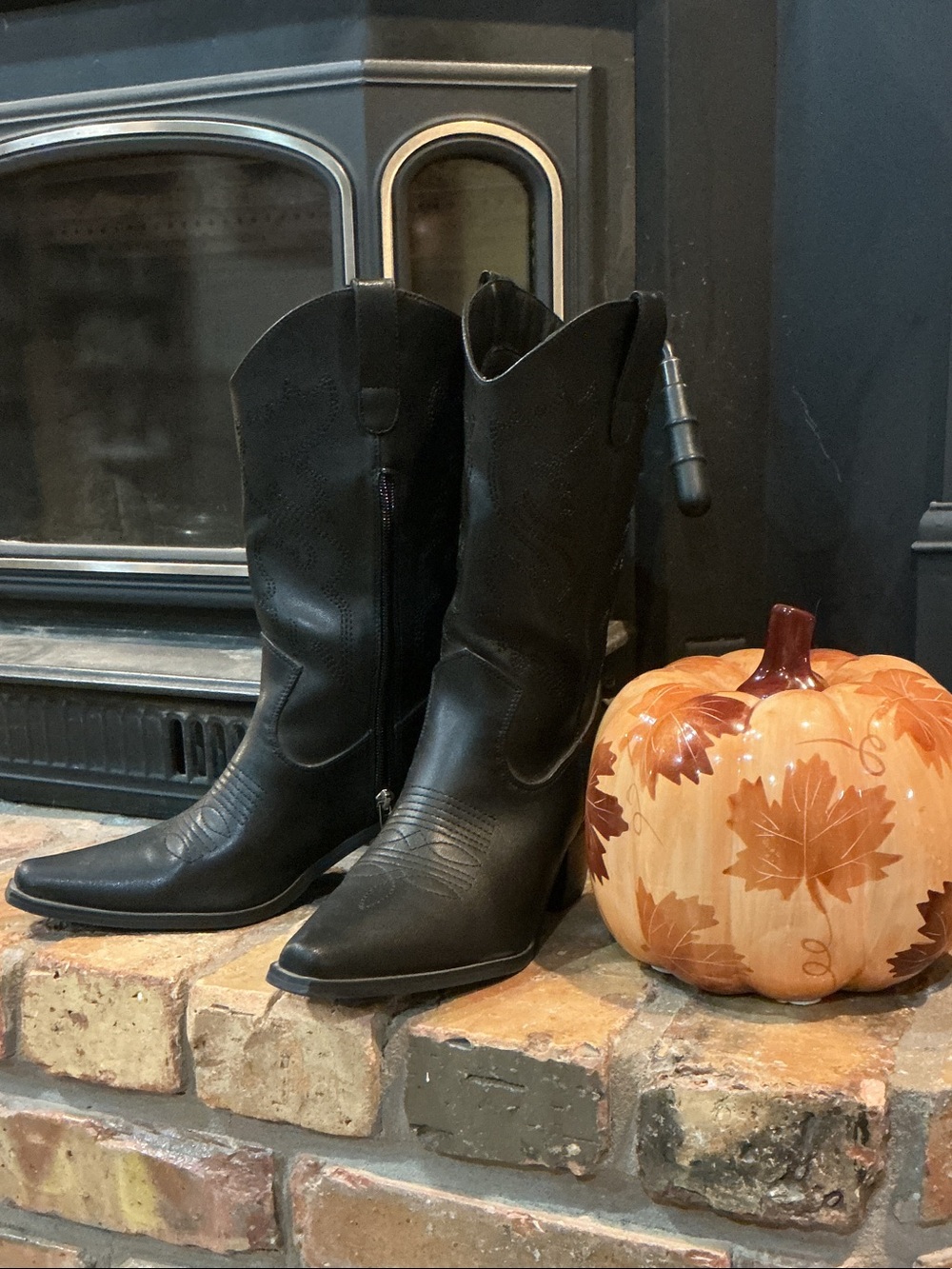 Black Women's Western Cowboy Boots - Classic Leather